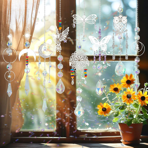 460pcs Worgree DIY Suncatcher Kit Sun Catchers Making Supplies Art and Crafts for Adults Hanging Prism Sun Catcher