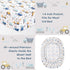 lasoftan Set 3 Set Kids Sheet Twin Size Pcs, Boys Sheet with Blue Excavator Car PatternKids Boys Twin Fitted
