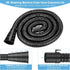 MyLifeUNIT Washing Machine Drain Hose Extension Kit, Universal 6.9 Feet Drain Hose for All Washers (Black)