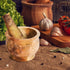 Heavy Duty Polished Hard Stone Mortar and Pestle, Natural Stone Grinder for Spices, Pastes, Herbs, Seasoning (Haldi)
