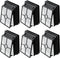 6 Pack 1866 Filters Compatible with Bissell Crosswave 3888A 1785 2210 2211