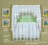 Today's Curtain Verona Reverse Embroidery Tier - 36", White/Blue, 60" W x 36" L