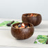 Restaurantware Coco Casa 21 Ounce Coconut Bowl, Reusable Handcrafted Bowl for Smoothies and Salads