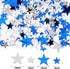 Hestya 60g Metallic Foil Star Confetti Glitter Table Decorations for Party Wedding Festival (Blue Silver, 10mm & 6mm)