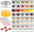 UrSpeedtekLive 40 Pack 4 oz Mason Jars with Regular Lids and Bands, Small