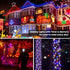 33ft 100 Dimmable Brizled Color Changing Christmas Lights, LED RGB Red White Blue Light String with Remote, Mini Light