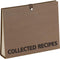 Meadowsweet Kitchens Recipe Binder - Accordion Style File Organizer for Recipes, Brown & Metallic