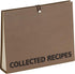 Meadowsweet Kitchens Recipe Binder - Accordion Style File Organizer for Recipes, Brown & Metallic