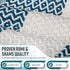 Turkish Hand Towels for Bathroom | 2 pcs Decorative 100% Cotton Farmhouse Kitchen Towels | Oeko-Tex Certified Navy Hand