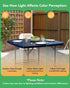 2 Pack 34x34 Inch, KeyWave Fitted Card Table Covers - Spandex Outdoor Water-Resistant Square Tablecloth with Elastic