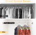 Legging Organizer for Closet, Metal Yoga Pants Hanger with Rubber Coated, 2 Pack with 10 Clips, White