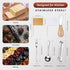 Cheese Butter Spreader Knives Set Charcuterie Accessories Stainless Steel Spreader Knives with Wooden Handles Charcuterie Boards Utensils Mini Serving Tongs Spoons and Forks (Silver, 21 Pieces) by Patelai
