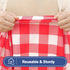 8 30"x96") Smiry Picnic Table Cover with Bench Covers, Waterproof Elastic Fitted Tablecloths for Foot Rectangle Tables