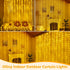 300LED 9.8ftx9.8ft, IP67 8 3 Ollny Curtain Lights Connectable Waterproof Outdoor Curtain String Lights with Remote