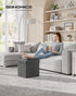 15 Inches 660 lb, ULSF27Z SONGMICS Storage Ottoman, Foldable Small Ottoman Foot Rest, Foot Stool, Cube Ottoman