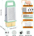 Urbanstrive 4 Cheese Grater With Container, Professional Cheese Grater with Handle, Stainless Steel Graters for Kitchen
