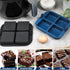 Webake Silicone Air Fryer Brownie Pan, Nonstick 2.6" Square Silicone Mold for Baking S'mores, Set of 2