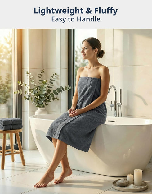 Set 12 100% 4 4 4 LANE LINEN Towel and Washcloths of Cotton, Zero Twist, Large Bath Towel, Hand Towels & Wash Cloths