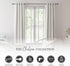 Kenney Chelsea Ball End Window Curtain Rod, Adjustable 28 to 48 Inches, Extendable Set, Black