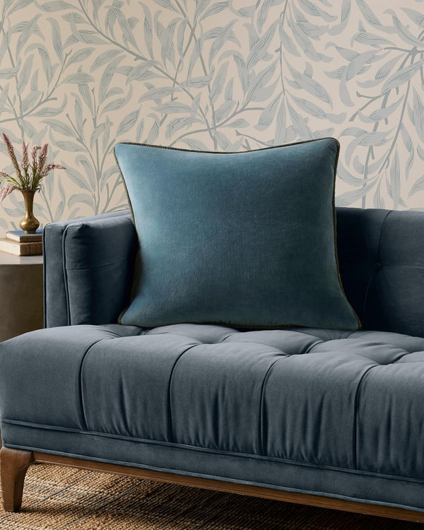 Loloi Liza Pillow Cover, 22'' x 22'' with Poly, Blue