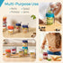 Ayemol 6 Pack 16 OZ Overnight Oats Containers with Lids and Spoons, Glass Oatmeal Container With Measurement Marks