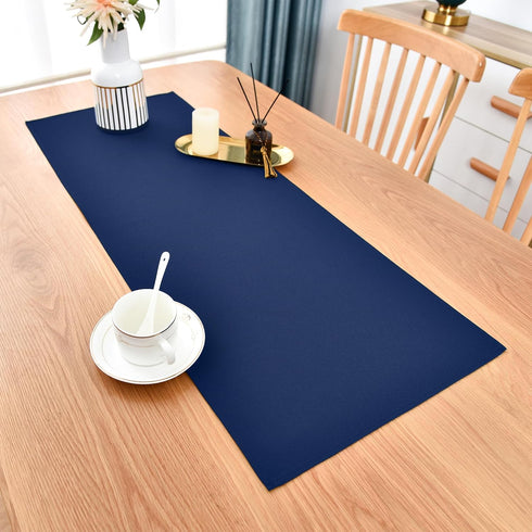 36 Inches 12X36 Inch Farmhouse Navy Blue Table Runner Small Short Table Runners Coffee Table Runner for Dresser Living