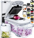 Fullstar All-in-1 Vegetable Chopper, Mandoline Slicer & Cheese Grater, 6 in 1, Black/White