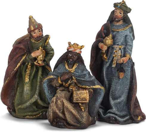 Kurt S. Adler 3.5-Inch Resin, 7-Piece Nativity Set, Multi for Christmas