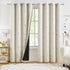 Jubilantex Ivory Gold Butterfly Blackout Curtains 84 Inches Long with Black Layer