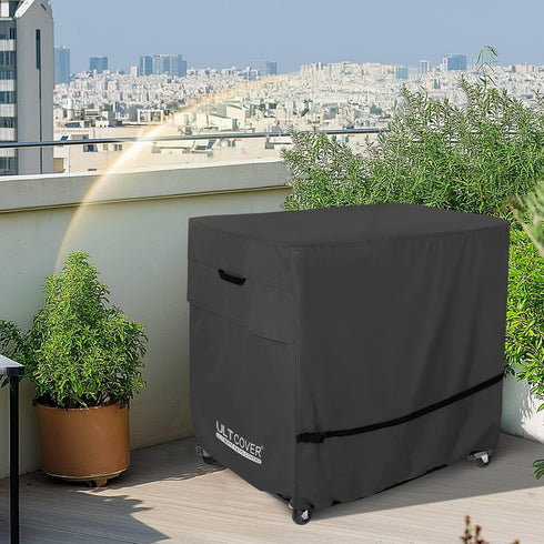 65-80 32L 18W 32H inch, ULTCOVER Waterproof Quart Patio Cooler Cart Rolling Ice Chest Cover x x Black