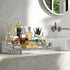 Simple Houseware 3 Tier Spice Shelf for Countertop Cabinet Storage Organizer, Clear
