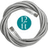 Refrigerator Water Line for Ice Maker - Braided 12' Pex Water Supply Hose with 1/4 Comp Fitting
