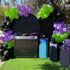 52 12 Inch Purple and Green Balloons, PCS Metallic Chrome Purple Light Green Black Latex Balloons with Black Green
