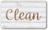 Dark Brown & White Wood Clean Dirty Magnet for Dishwasher, Reversible Sign Indicator, Rustic Kitchen Decor