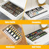 Famhap Spice Drawer Organizer, 36PCS Expandable Seasoning Rack Tray Insert for Kitchen Drawers