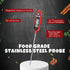 6 Pcs Meat Thermometer Food Thermometer with Probe, Instant Read Digital Cooking Thermometer for BBQ Kitchen