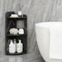 3-Tier Black Small Corner Shelf Stand, Waterproof Bathroom Storage, Toilet Paper Storage, Corner Table for Small Spaces