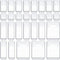 SMARTAKE 28 Piece Drawer Organizers with Non-Slip Silicone Pads, Clear Storage Tray for Makeup, Jewelry, Utensils