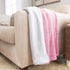 60 70 inches, Genteele Sherpa Throw Blanket Super Soft Reversible Ultra Luxurious Plush Blanket, x Pink/White