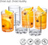 Amazing Abby - Liberty - 10-Ounce Plastic Tumblers (Set of 6), All-Clear Reusable Plastic Drinking Glasses, BPA-Free,