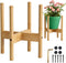 ALIGADO Bamboo Plant Stand Indoor, for Up to 12 Inch Pots, Built