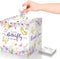 Pajean 51 Pcs Butterfly Diaper Raffle Tickets with Diaper Raffle Card Box