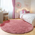 ONASAR Blush Round Area Rugs 5ft, Soft Bedroom Circle Rug Mats for