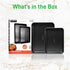 NutriChef Non-Stick Baking Sheet Pan Set, 2-Piece Premium Large & Medium Size Baking Trays, Stackable & Durable, Black