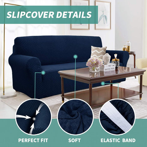 YEMYHOM Couch Cover Latest Jacquard Design High Stretch Sofa Chair Covers for Living Room, Pet Dog Cat Proof Armchair