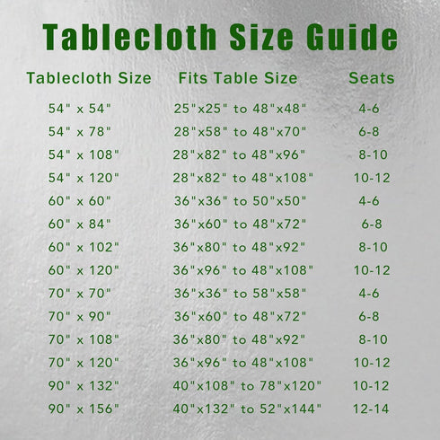 sancua Rectangle Tablecloth, 60 x 84 Inch, Stain and Wrinkle Resistant Washable Polyester for Dining