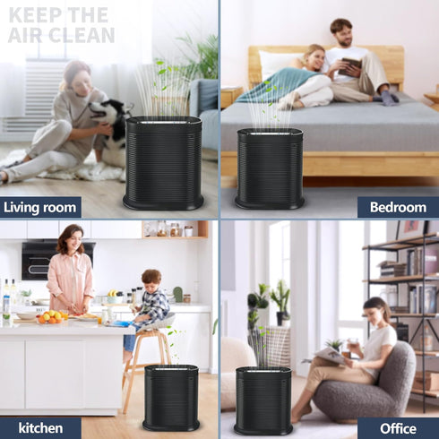 HPA300 HEPA Filter Replacement for Honeywell HPA300 Series Air Purifiers, Replace HRF-R3 (6 True HEPA + 8 Carbon)