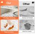 Shelf and Drawer Liner for Kitchen Cabinet - Non Adhesive Washable Liner for Cabinets, Dresser, Cupboard Drawers, White