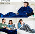 EzrAllora Giant Premium Double Layer Foot Pocket Blanket -Patent Pending- Fathers Day Useful Gifts for Men Who Wants