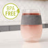 Host Wine Freeze Cooling Cups - Grey, Set of 2